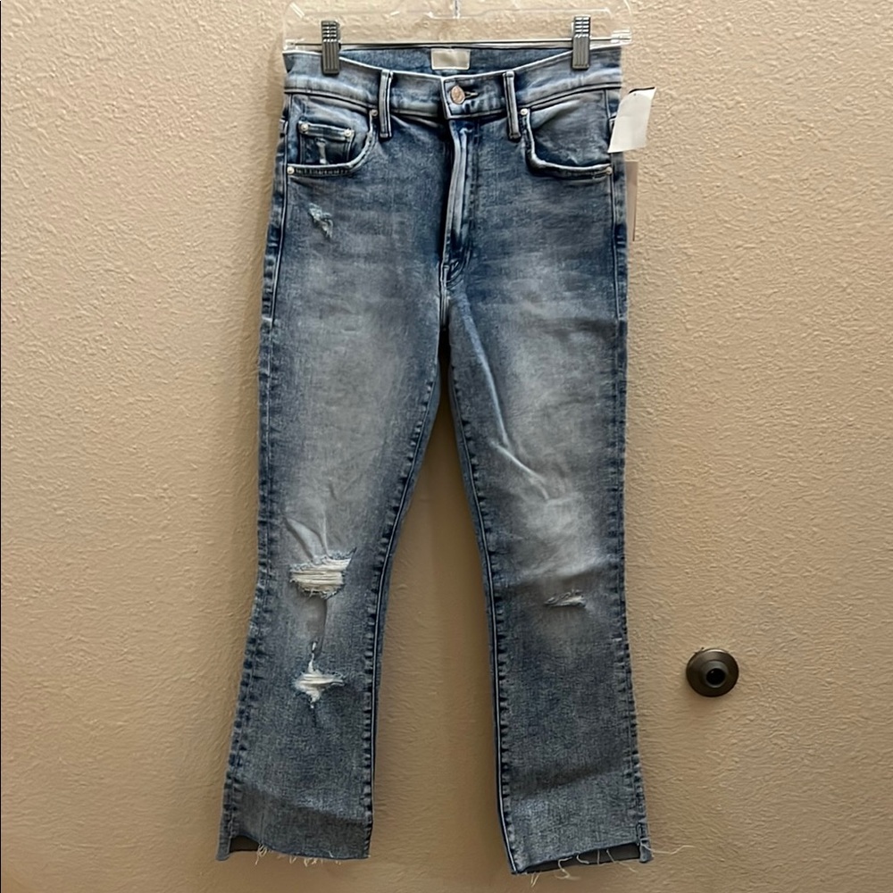 Mother Denim, size 26, insider crop step fray